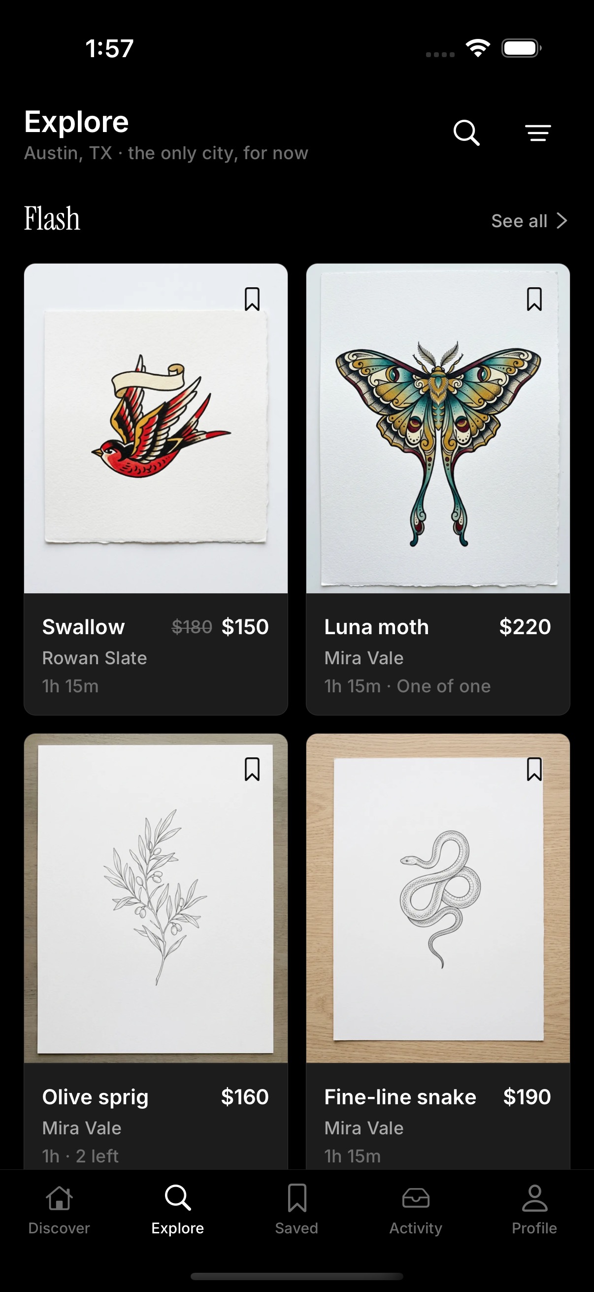 INK'D iPhone app screenshot
